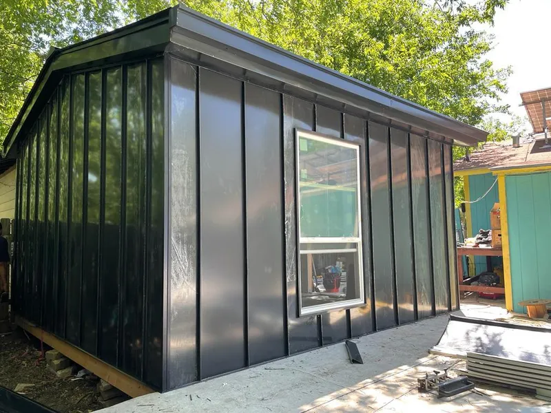 Black standing seam metal wall panels for Metal Roof Installation in East Wenatchee